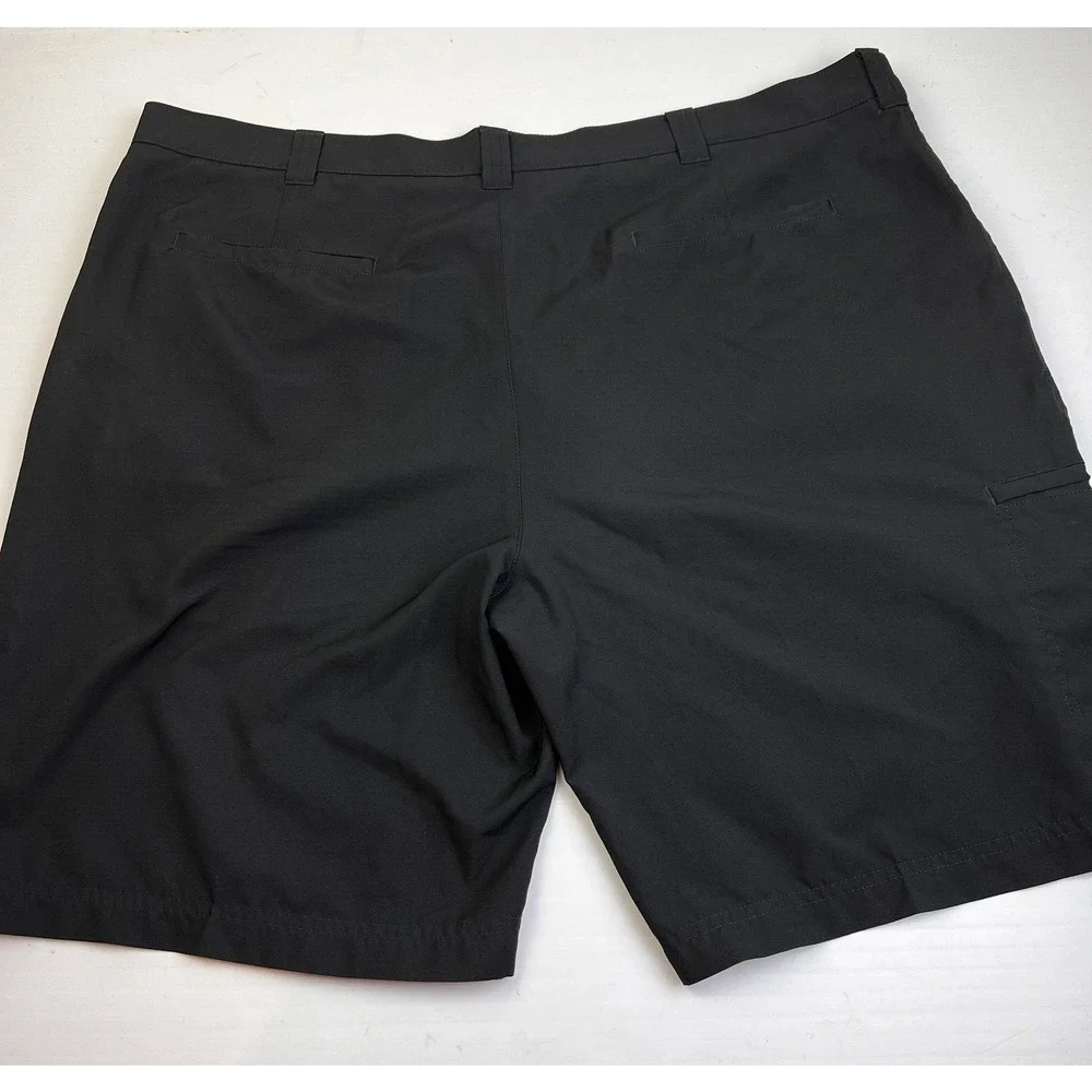 PGA Tour Pro Series Golf Shorts Men's 44 Black Lightweight Bermuda Activewear